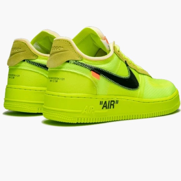 nike air force one low off white volt